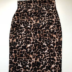Cheetah pencil skirt